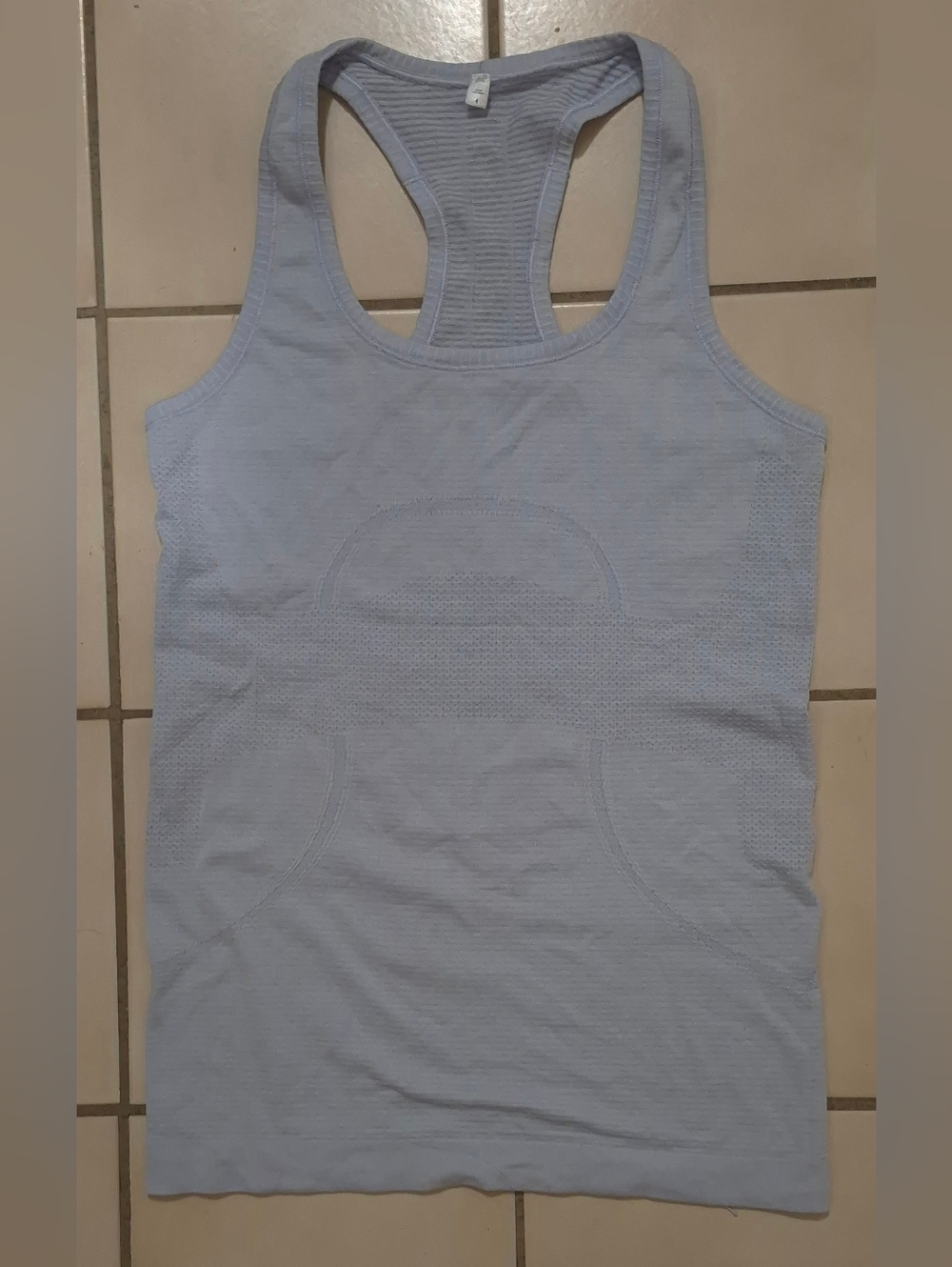 Lululemon Seamless Racerback Tank Light Blue Size 4